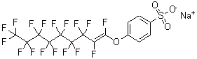 CAS 登录号：59536-17-3， 4-[(十七氟壬烯-1-基)氧基]-苯磺酸钠盐(1:1)