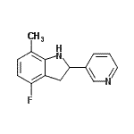 CAS#: 595545-07-6, 4-Fluoro-7-Methyl-2-(3-Pyridinyl)Indoline