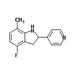 CAS#: 595545-08-7, 4-Fluoro-7-Methyl-2-(4-Pyridinyl)Indoline