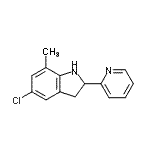 CAS#: 595549-19-2, 5-Chloro-7-Methyl-2-(2-Pyridinyl)Indoline