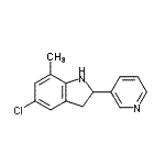 CAS#: 595549-20-5, 5-Chloro-7-Methyl-2-(3-Pyridinyl)Indoline
