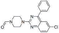 CAS 登录号：5960-46-3， 4-(6-氯-4-苯基-喹唑啉-2-基)哌嗪-1-甲醛
