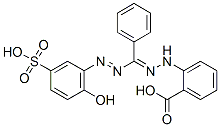 CAS 登录号：59600-76-9， 2-[2-[[2-(2-羟基-5-磺基苯基)亚肼基]苯基甲基]偶氮]-苯甲酸
