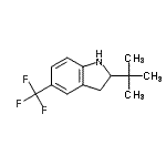CAS 登录号：596084-18-3， 2-(2-甲基-2-丙基)-5-(三氟甲基)吲哚啉