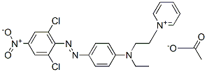 CAS#: 59709-07-8, 1-[2-[[4-[(2,6-Dichloro-4-Nitrophenyl)Azo]Phenyl]Ethylamino]Ethyl]Pyridinium Acetate