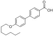 CAS 登录号：59748-17-3， 4-(庚氧基)联苯-4'-羧酸