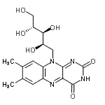 CAS#: 5978-87-0, 1-Deoxy-1-(7,8-Dimethyl-2,4-Dioxo-3,4-Dihydrobenzo[g]Pteridin-10(2H)-Yl)-D-Arabinitol