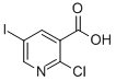 CAS 登录号：59782-86-4， 2-氯-5-碘烟酸
