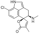 CAS#: 59787-45-0, cis-(+-)-3,4-Dihydro-8-chloro-4'-methyl-4-(methylamino)-Spiro(benz(cd)indole-5(1H),2'(5'H)-furan)-5'-one