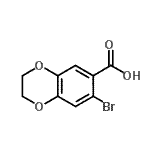 CAS 登录号：59820-91-6， 7-溴-2,3-二氢-1,4-苯并二氧杂环己烷-6-羧酸