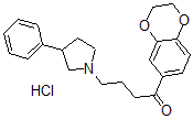 CAS#: 59939-57-0, 1-(2,3-Dihydro-1,4-benzodioxin- 6-yl)-4-(3-phenyl-1-pyrrolidinyl)-1-Butanone hydrochloride