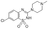 CAS#: 59943-31-6, 7-Chloro-3-(4-methyl-1-piperazinyl)-2H-1,2,4-Benzothiadiazine 1,1-dioxide