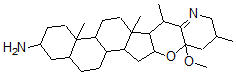 CAS#: 59957-97-0, (25beta)-16alpha,23-Epoxy-23-Methoxy-16,28-Seco-5alpha-Solanid-22(28)-En-3beta-Amine