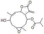 CAS#: 59979-58-7, (1aR-(1aR*,35*,4Z,5aR*,8aR*,9R*,10aR*))-2-Methyl-Propanoic Acid 1a,2,3,5a,7,8,8a,9,10,10alpha-Decahydro-3-Hydroxy-4,10alpha-Dimethyl-8-Methylene-7-Oxooxireno(5,6)Cyclodeca(1,2-b)Furan-9-Yl Ester