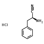 CAS 登录号：59981-04-3， (2S)-2-氨基-3-苯基丙腈盐酸盐(1:1)