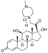 CAS#: 60-39-9, 11beta,17-Dihydroxy-21-(4-Methyl-1-Piperazinyl)Pregna-1,4-Diene-3,20-Dione Monohydrochloride