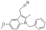 CAS 登录号：60011-55-4， 5-甲氧基-2-甲基-1-(苯基甲基)-1H-吲哚-3-乙腈