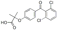 CAS#: 60012-97-7, 2-[4-(2,6-Dichlorobenzoyl)Phenoxy]-2-Methylpropanoic Acid