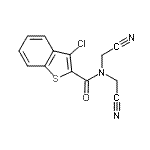 CAS#: 600122-12-1, 3-Chloro-N,N-bis(cyanomethyl)-1-benzothiophene-2-carboxamide