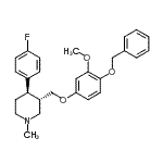 CAS 登录号：600135-83-9， (3S,4R)-3-{[4-(苄氧基)-3-甲氧基苯氧基]甲基}-4-(4-氟苯基)-1-甲基哌啶