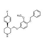 CAS 登录号：600135-89-5， (3S,4R)-3-{[4-(苄氧基)-3-甲氧基苯氧基]甲基}-4-(4-氟苯基)哌啶