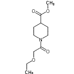 CAS 登录号：600140-68-9， 甲基1-(乙氧基乙酰基)-4-哌啶羧酸酯