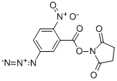 CAS 登录号：60117-35-3， 5-叠氮基-2-硝基苯甲酸 N-羟基琥珀酰亚胺酯