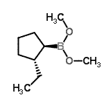 CAS 登录号：60134-95-4， 二甲基[(1R,2R)-2-乙基环戊基]硼酸酯