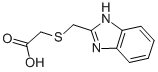CAS 登录号：6017-11-4， [(1H-苯并咪唑-2-基甲基)硫代]乙酸