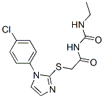 CAS 登录号：60176-43-4， 1-[[[1-(P-氯苯基)-1H-咪唑-2-基]硫代]乙酰基]-3-乙基脲