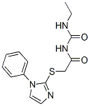 CAS 登录号：60176-50-3， 1-乙基-3-[[(1-苯基-1H-咪唑-2-基)硫代]乙酰基]脲