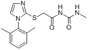 CAS#: 60176-54-7, 1-Methyl-3-[[[1-(2,6-Xylyl)-1H-Imidazol-2-Yl]Thio]Acetyl]Urea