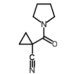CAS 登录号：602303-01-5， 1-(1-吡咯烷基羰基)环丙烷甲腈