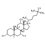 CAS 登录号：60257-29-6， (3alpha,5alpha,7alpha,12alpha)-胆甾烷-3,7,12,25-四醇