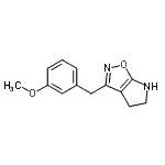 CAS#: 603067-68-1, 3-(3-Methoxybenzyl)-5,6-dihydro-4H-pyrrolo[3,2-d][1,2]oxazole