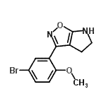 CAS#: 603067-78-3, 3-(5-Bromo-2-methoxyphenyl)-5,6-dihydro-4H-pyrrolo[3,2-d][1,2]oxazole