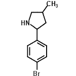 CAS#: 603068-37-7, 2-(4-Bromophenyl)-4-methylpyrrolidine