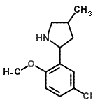 CAS#: 603068-53-7, 2-(5-Chloro-2-methoxyphenyl)-4-methylpyrrolidine