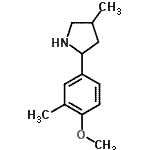CAS 登录号：603068-59-3， 2-(4-甲氧基-3-甲基苯基)-4-甲基吡咯烷