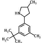 CAS#: 603068-87-7, 4-Methyl-2-[3-methyl-5-(2-methyl-2-propanyl)phenyl]pyrrolidine