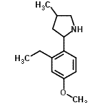 CAS#: 603069-05-2, 2-(2-Ethyl-4-methoxyphenyl)-4-methylpyrrolidine