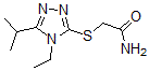 CAS 登录号：603072-17-9， 2-[[4-乙基-5-(异丙基)-4H-1,2,4-三唑-3-基]硫代]-乙酰胺