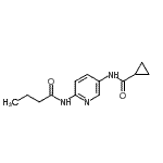 CAS#: 603083-66-5, N-[6-(Butyrylamino)-3-pyridinyl]cyclopropanecarboxamide