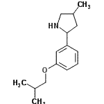 CAS 登录号：603089-74-3， 2-(3-异丁氧基苯基)-4-甲基吡咯烷