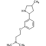 CAS 登录号：603089-77-6， N,N-二甲基-2-[3-(4-甲基-2-吡咯烷基)苯氧基]乙胺
