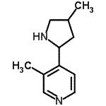 CAS 登录号：603089-87-8， 3-甲基-4-(4-甲基-2-吡咯烷基)吡啶