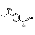 CAS 登录号：603129-74-4， (1S)-1-(4-异丙基苯基)-2-丙炔-1-醇