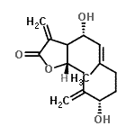 CAS#: 60362-95-0, (4R,5E,9S,11aS)-4,9-Dihydroxy-6-Methyl-3,10-Bis(Methylene)-3A,4,7,8,9,10,11,11A-Octahydrocyclodeca[b]Furan-2(3H)-One
