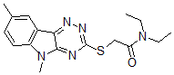 CAS 登录号：603946-40-3， 2-[(5,8-二甲基-5H-1,2,4-三嗪并[5,6-b]吲哚-3-基)硫代]-N,N-二乙基-乙酰胺