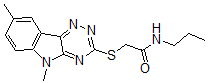 CAS#: 603946-51-6, 2-[(5,8-Dimethyl-5H-1,2,4-Triazino[5,6-b]Indol-3-Yl)Thio]-N-Propyl-Acetamide